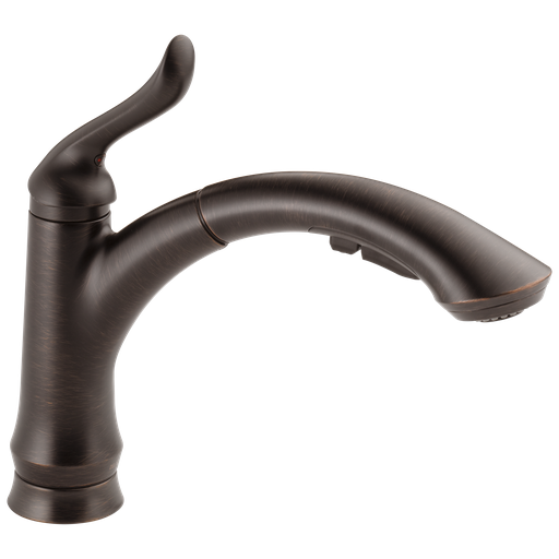 Delta Linden™: Single Handle Pull-Out Kitchen Faucet - Single Handle Lever - Venetian Bronze