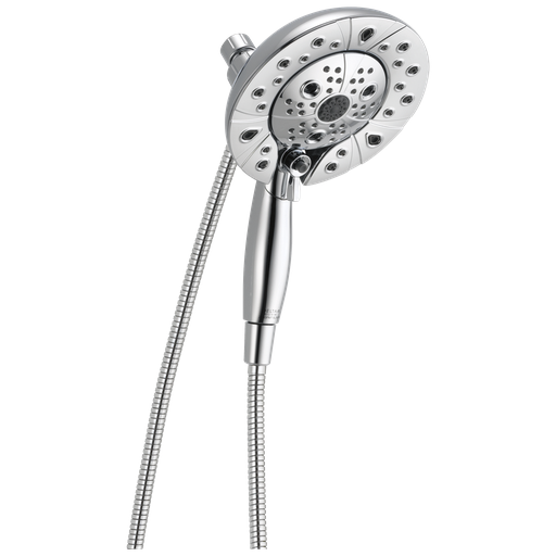 Delta Universal Showering Components: H2Okinetic® In2Ition® 5-Setting Two-In-One Shower - Chrome