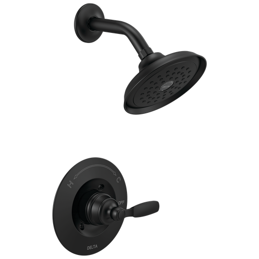 Delta Woodhurst™: Shower Trim - Single Handle Lever - Matte Black