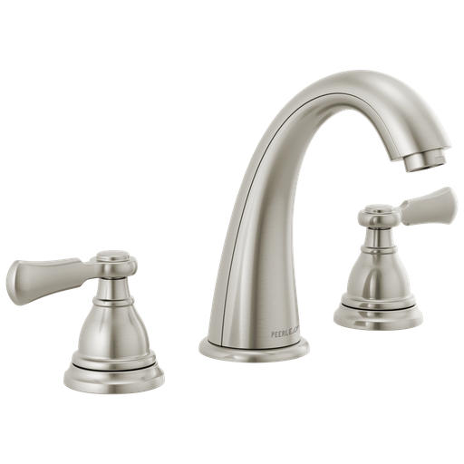 Peerless Elmhurst®: Two-Handle Widespread Bath Faucet - Two Handle Lever - Brushed Nickel