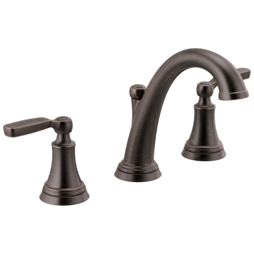 Delta Woodhurst™: Two Handle Widespread Bathroom Faucet - Two Handle Lever - Venetian Bronze