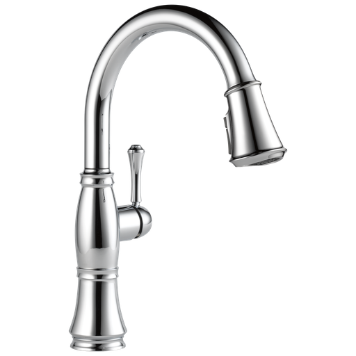 Delta Cassidy®: Single Handle Pull-Down Kitchen Faucet - Single Handle Lever - Lumicoat® Chrome