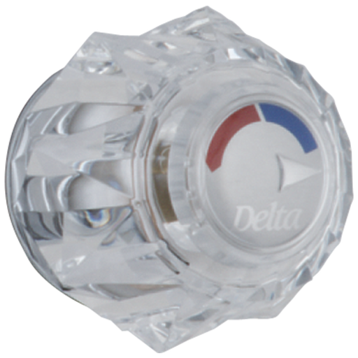 Delta Other: Clear Knob Handle Kit - Tub & Shower - Single Handle Knob - Other Finishes