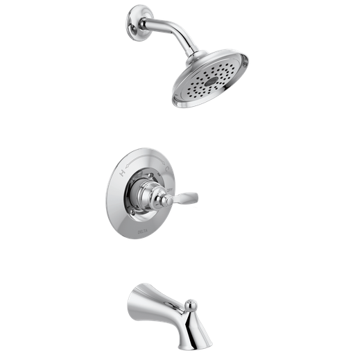 Delta Woodhurst™: Tub/Shower Trim - Single Handle Lever - Chrome