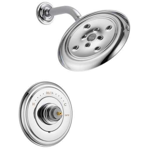 Delta Cassidy®: Monitor® 14 Series H2Okinetic® Shower Trim - Less Handle - Single Handle LHP - Chrome
