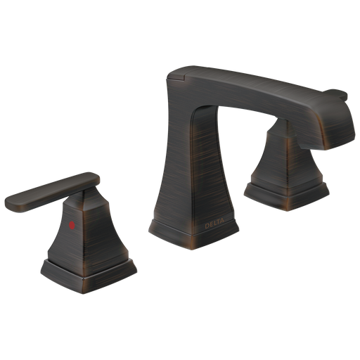 Delta Ashlyn®: Two Handle Widespread Bathroom Faucet With Ez Anchor® - Two Handle Lever - Venetian Bronze