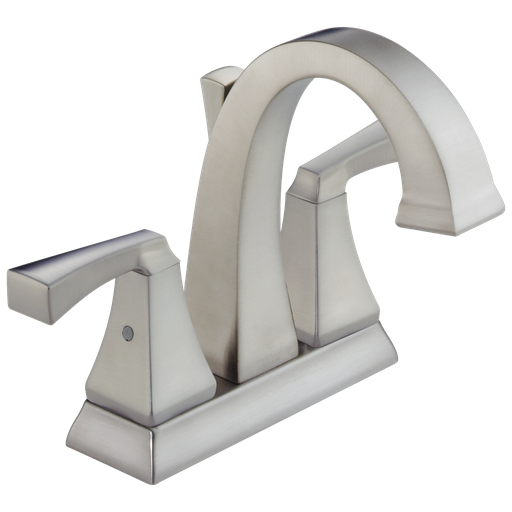 Delta Dryden™: Two Handle Centerset Bathroom Faucet - Two Handle Lever - Stainless