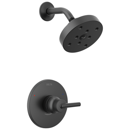 Delta Trinsic®: Monitor® 14 Series H2Okinetic® Shower Trim - Single Handle Lever - Matte Black