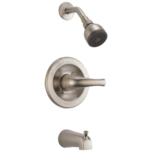 Peerless Core: Tub And Shower Trim Kit - Single Handle Lever - Brushed Nickel