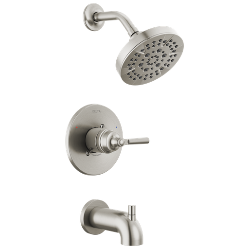 Delta Saylor™: Monitor® 14 Series Tub & Shower Trim - Single Handle Lever - Stainless