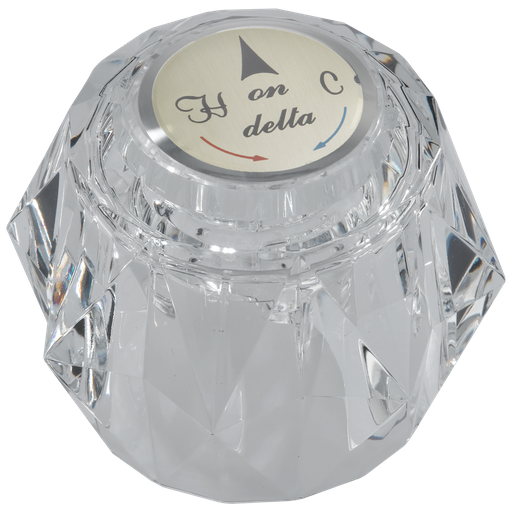 Delta Other: Clear Knob Handle Kit - Single Handle Knob - Other Finishes