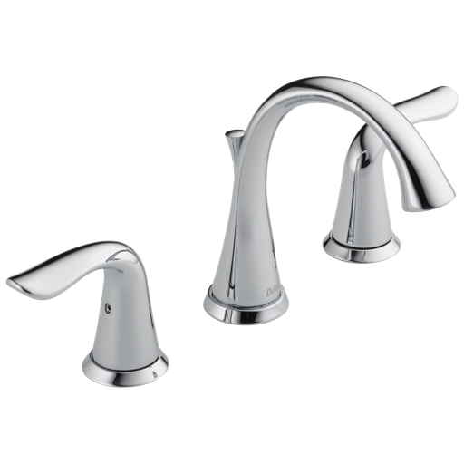 Delta Lahara®: Two Handle Widespread Bathroom Faucet - Two Handle Lever - Chrome