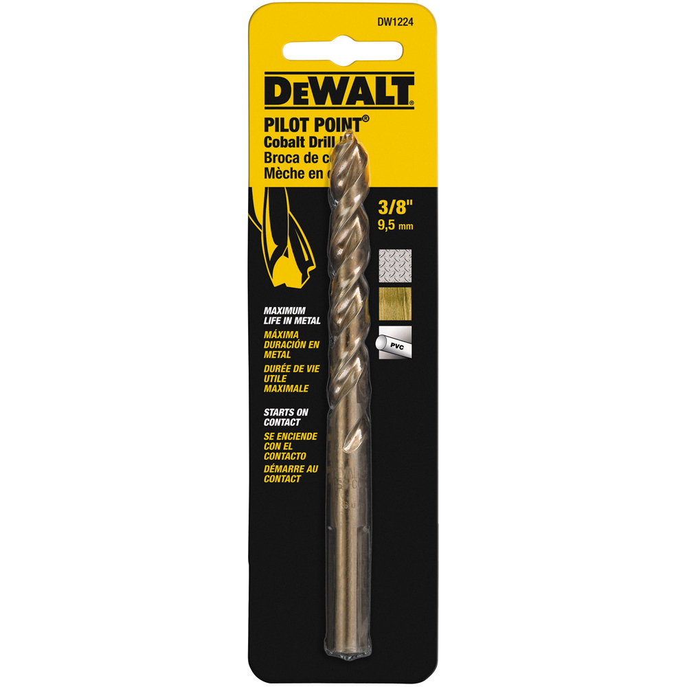 Product image for B&D DW1224 3/8IN COBALT PILOT POINT