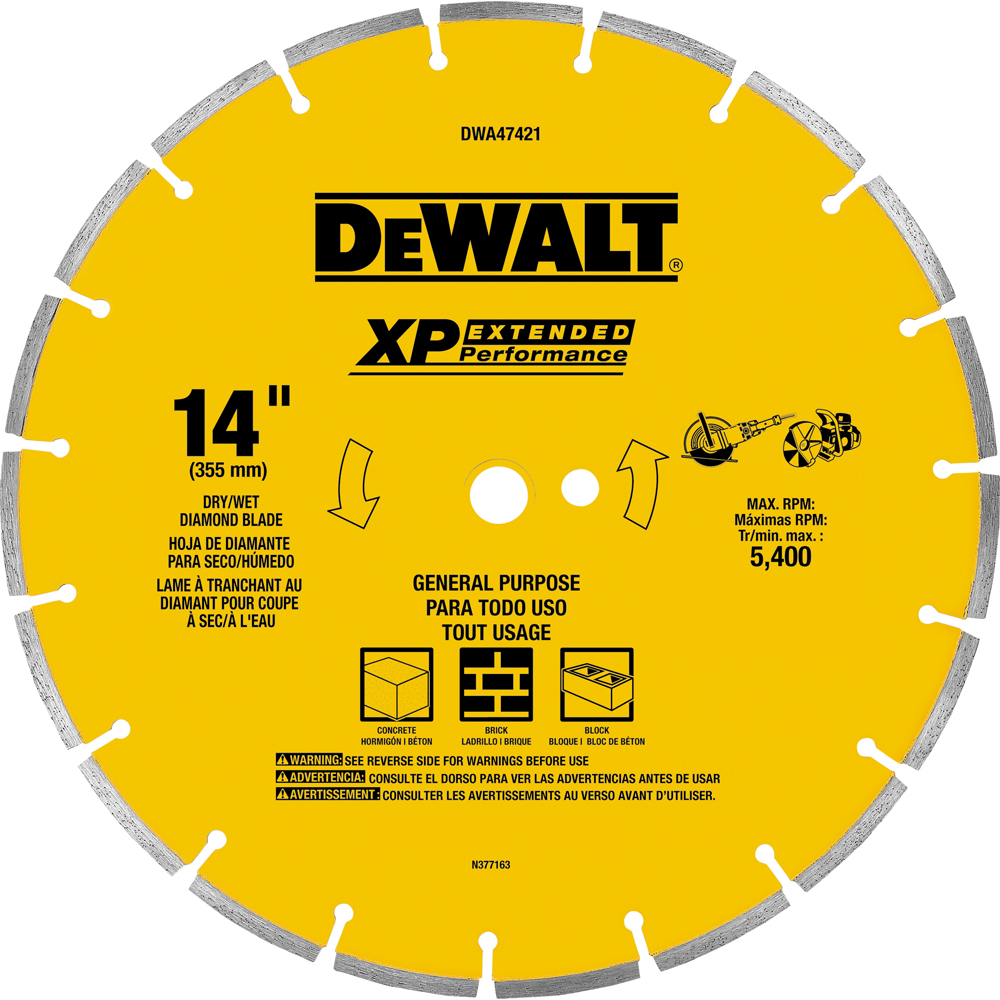 Product image for DWLT DWA47421 14 IN SEGMENTED RIM G