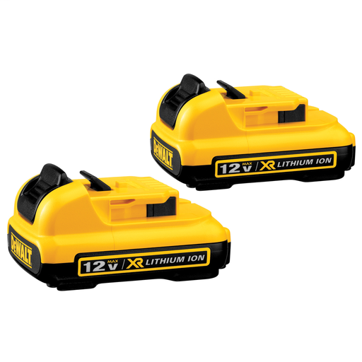 Product image for DEW DCB127-2 12V MAX 2.0 AH BATTERY 2-PK