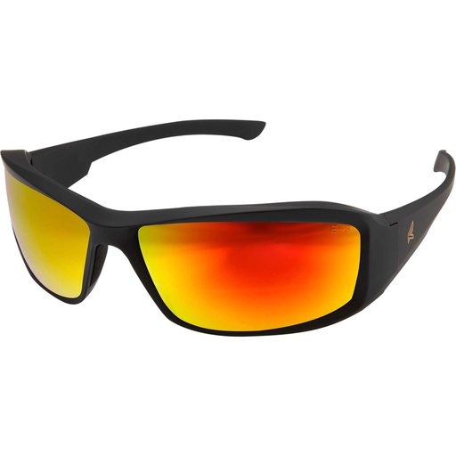 Brazeau Torque - Matte Black Frame with Red E Logo / Aqua Precision Red Mirror Lenses