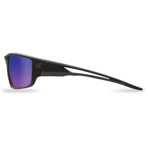 Kazbek - Black Frame / Polarized Aqua Precision Blue Mirror Lenses