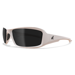 Product image for EDGE XB146 BRAZEAU WHITE FRAME SMOKE LENS SAFETY GLASSES