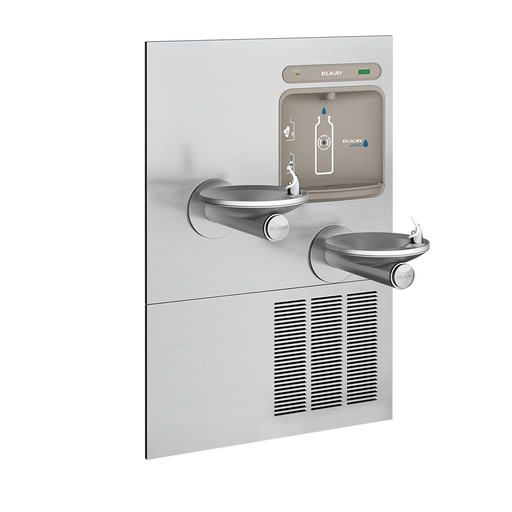 Elkay ezH2O Bottle Filling Station with Bi-Level Integral SwirlFlo Fountain, Filtered Refrigerated Stainless, Stainless Steel