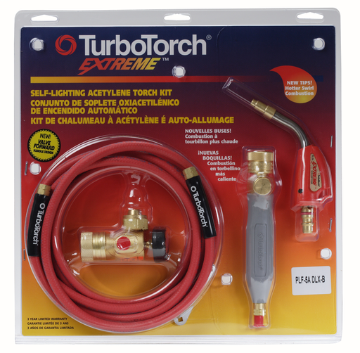 TurboTorch® EXTREME ® Self Lighting Torch Kit, PL-5ADLX-B Torch Kit Swirl, For B tank, Air Acetylene