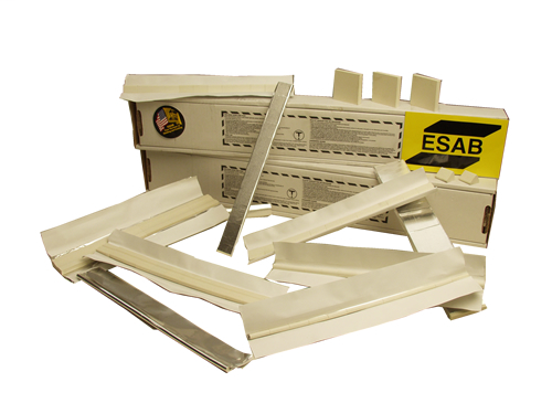 ESAB® Refrac-T-Back™ 350R Grooved 1" X 1" X 1/4" Non-Metallic Ceramic Weld Backing