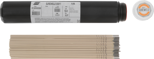 ESAB® Sureweld 6011 1/8" X14" Stick Electrodes, 5# VALPAK