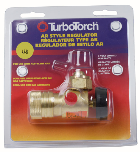 Victor®Model AR-B TurboTorch® Medium Duty Acetylene Single Stage Regulator, CGA-520