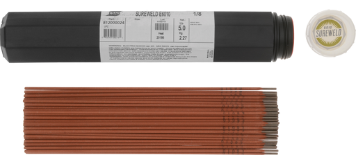 ESAB® Sureweld 6010 1/8" x 14" Stick Electrodes, 5# VALPAK
