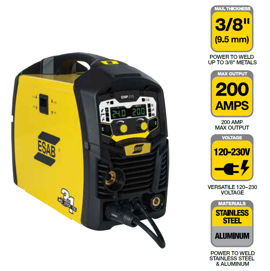ESAB® Rogue ET 200iP PRO TIG Welder