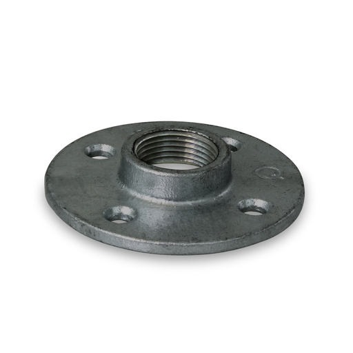 3/8" Black Floor Flange With Holes