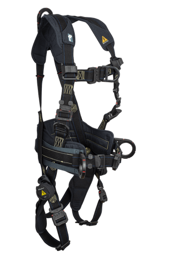 Arc Flash Nomex® 4D Construction Climbing Full Body Harness, Overmolded Quick Connect Adjustments