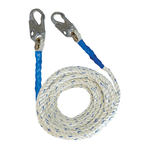 Premium Polyester Blend Vertical Lifeline with Double-hooks