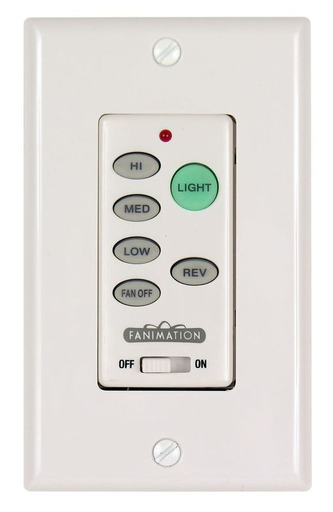 Product image for FANI C21 3-SPD WHT FAN&LT WL CTRL