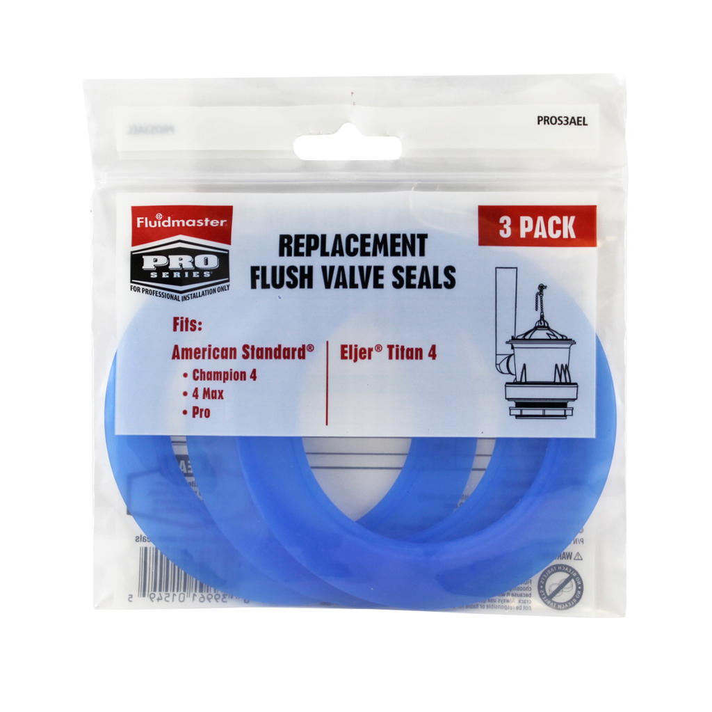 Fluidmsater PROS3AEL Pro Series American Standard and Eljer Flush Valve Seals 3-Pack