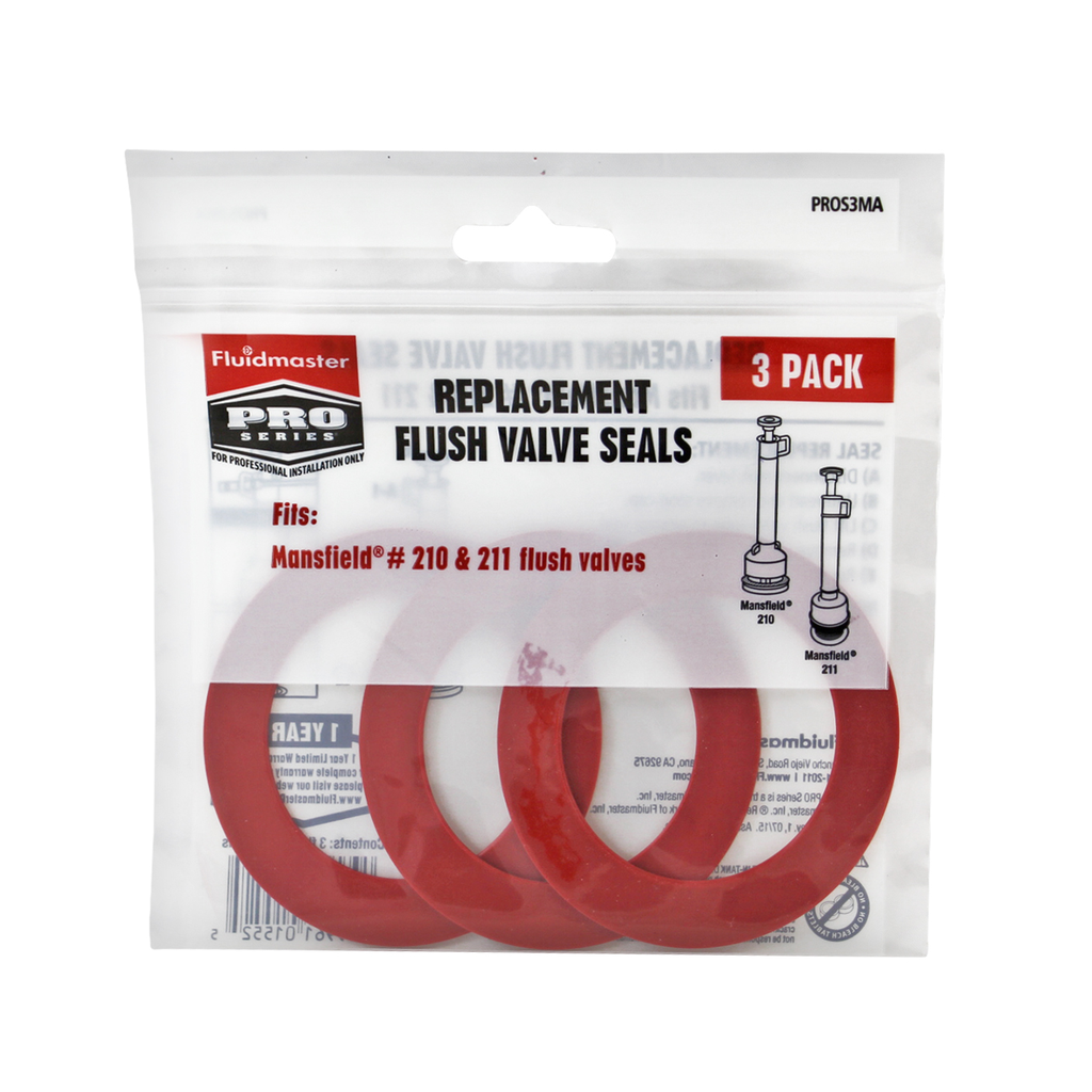Replacement Flush Valve Seals (3 Pack)- Fits Mansfield® 210 & 211