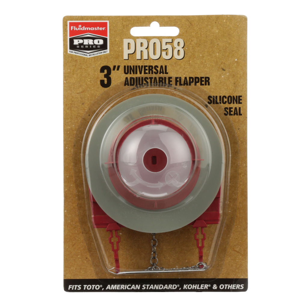 Universal Solid Frame Adjustable 3” Flapper w/ Silicone Seal