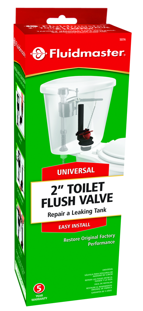 Universal Toilet 2” Flush Valve and Flapper