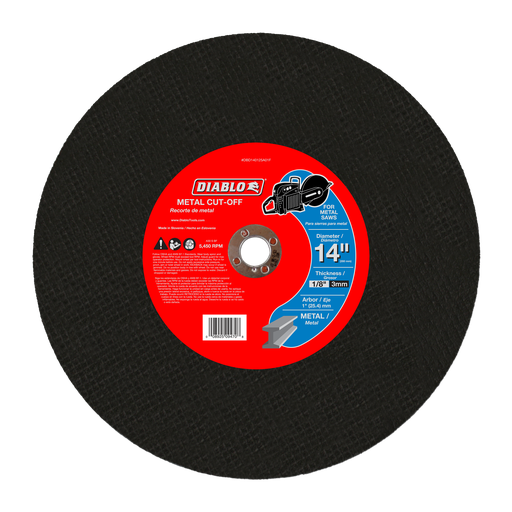 14 in. Metal High Speed Cut Off Disc 1 in.