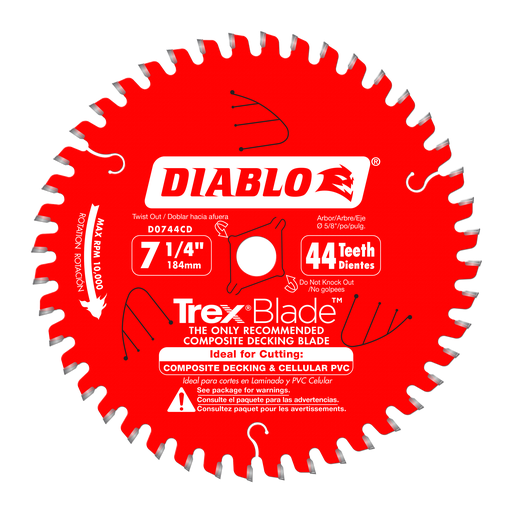 7-1/4 in. x 44 Tooth Composite Material/Plastics TrexBlade