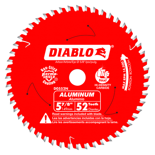 5-7/8 in. x 52 Tooth Medium Aluminum Cutting Saw Blade