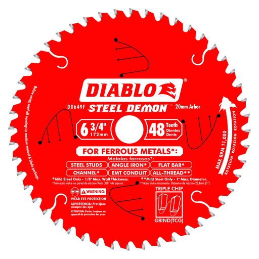 6-3/4 in. x 48 Tooth Steel Demon Metal Cutting Saw Blade