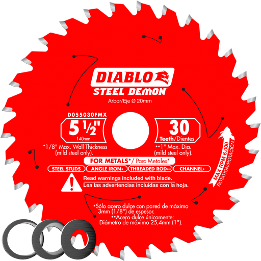 5‑1/2 in. x 30 Tooth Steel Demon Metal Cutting Saw Blade