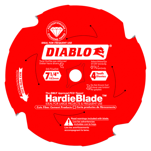 7-1/4 in. x 4 Tooth (PCD) Fiber Cement HardieBlade