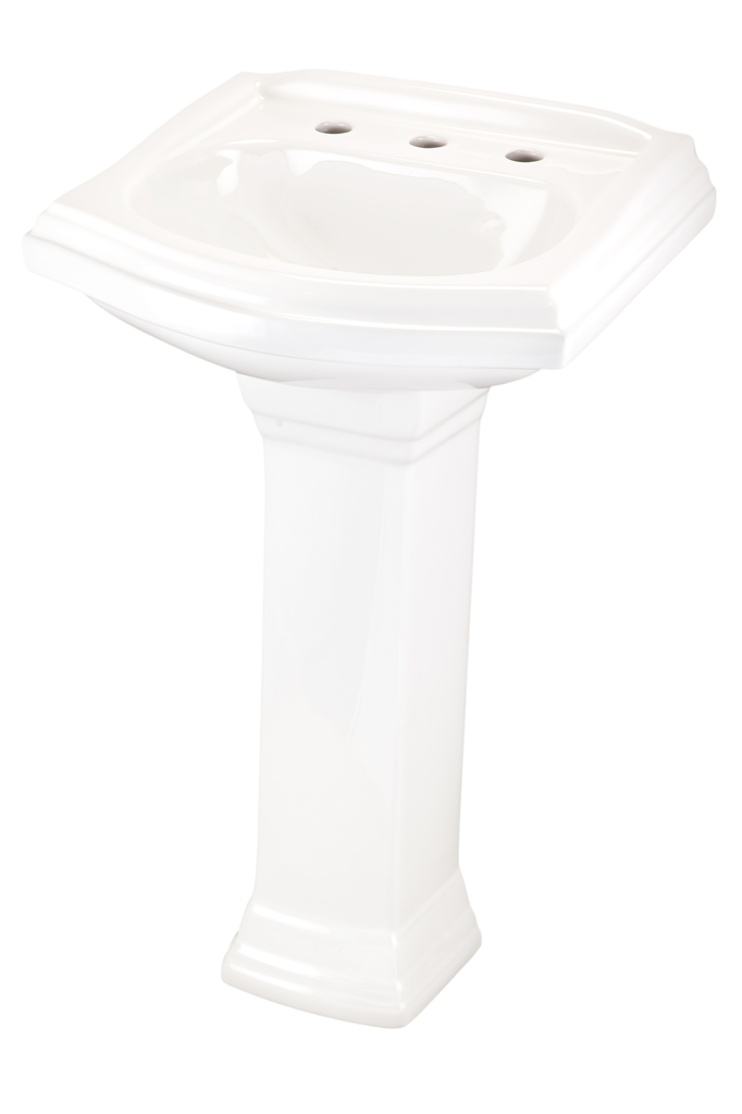 Allerton Petite Ped Top 21.5"x18.75" 8"CC White