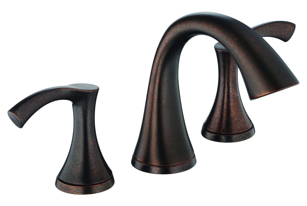 Antioch 2H Mini-Widespread Lavatory Faucet w/ 50/50 Touch Down Drain 1.2gpm Tumbled Bronze