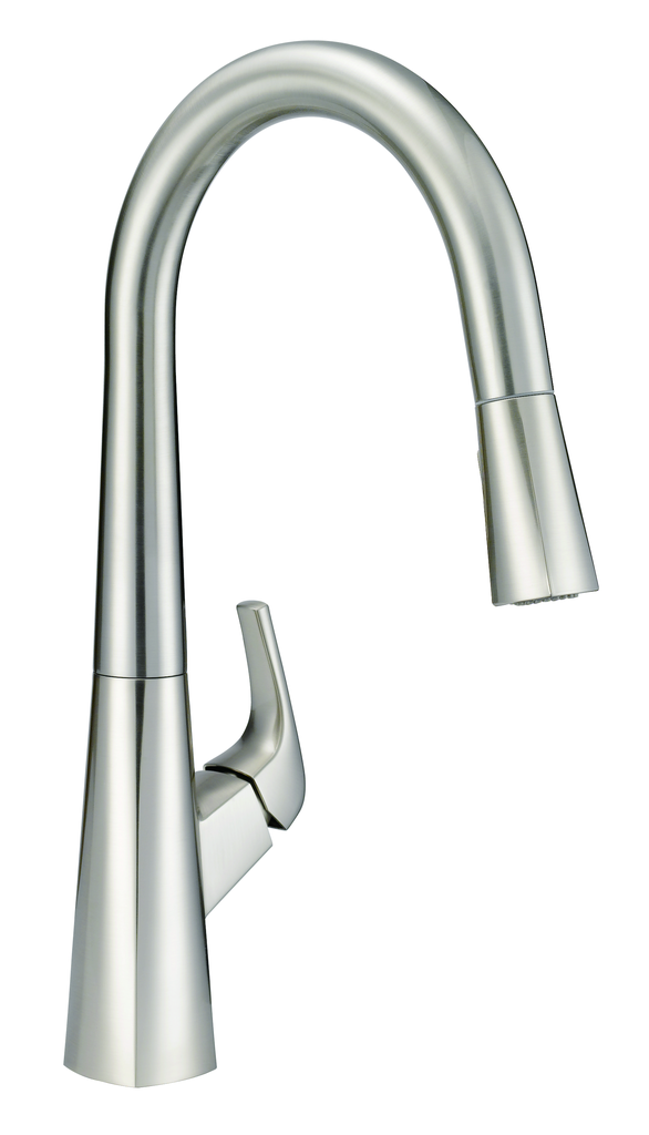 Vaughn 1H Kitchen Pull-Down Kitchen Faucet w/ SnapBack and Dock Force 1.75 gpm Stainless Steel