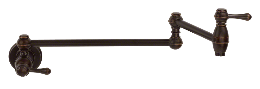 Opulence 1H Wall Mount Pot Filler 2.2gpm Tumbled Bronze