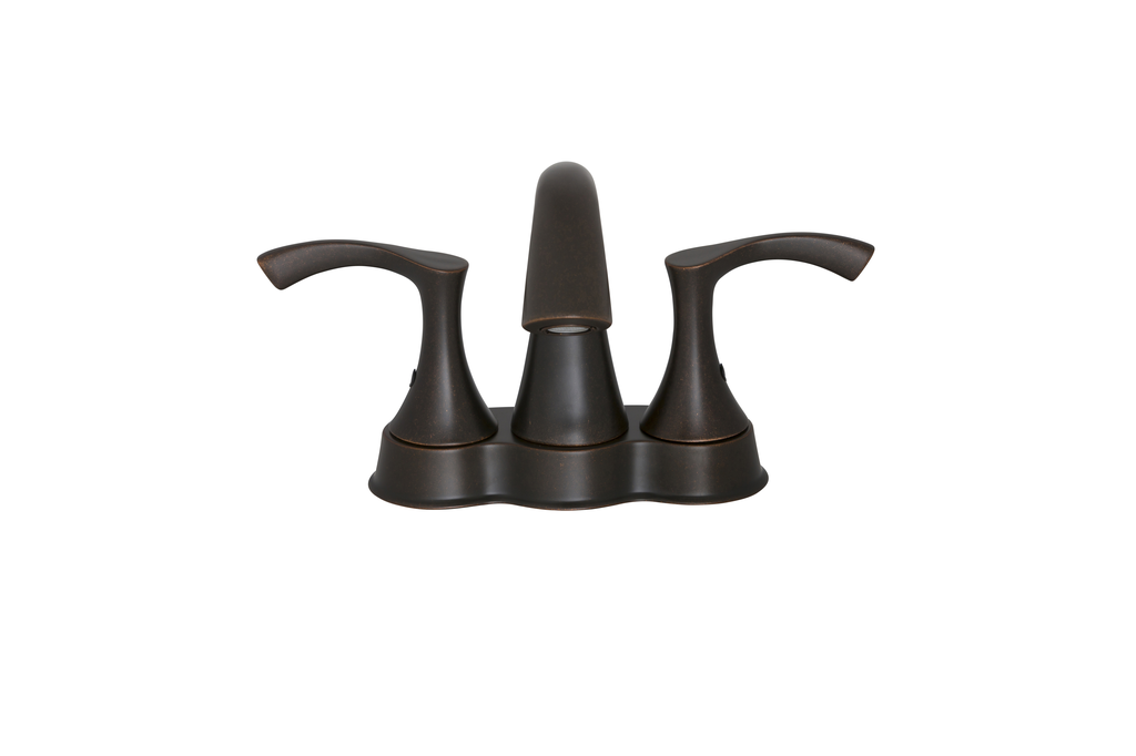 Antioch 2H Center Set Lavatory Faucet w/ 50/50 Touch Down Drain 1.2gpm Tumbled Bronze