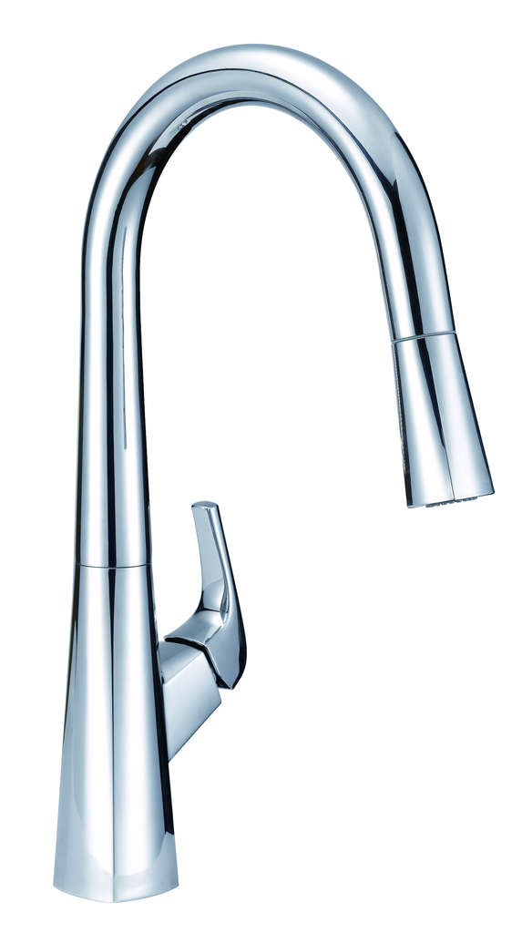 Vaughn 1H Kitchen Pull-Down Kitchen Faucet w/ SnapBack and Dock Force 1.75 gpm Chrome