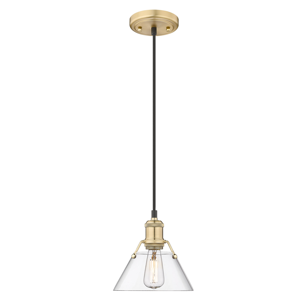Product image for GOL 3306-S-BCB-CLR ORWELL BCB SMALL PENDANT - 7"" BRUSHED CHAMPAGNE BRONZE